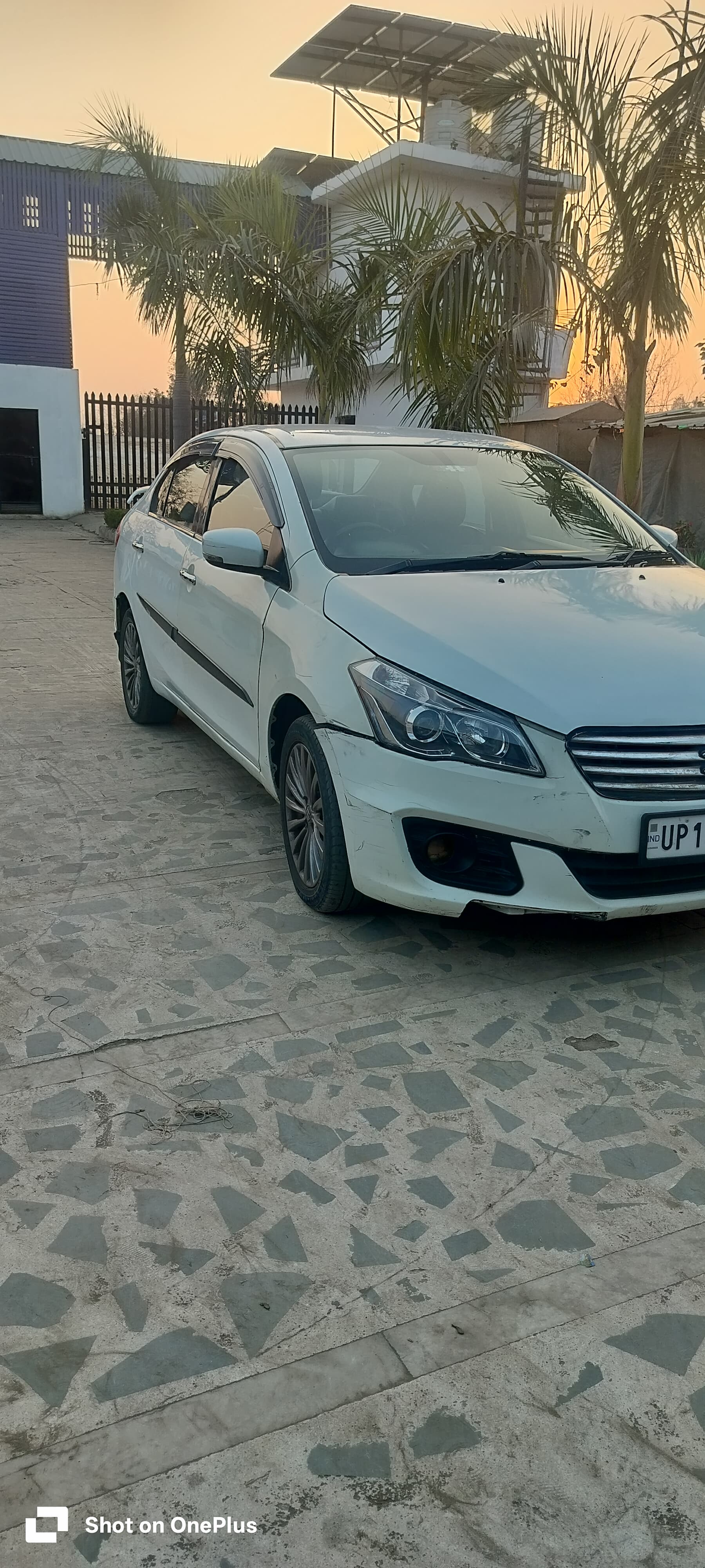 Front three-quarter view of a Maruti Suzuki Ciaz
