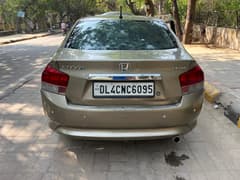 Rear view of a Honda City in