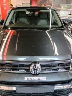 Front view of a Volkswagen Taigun