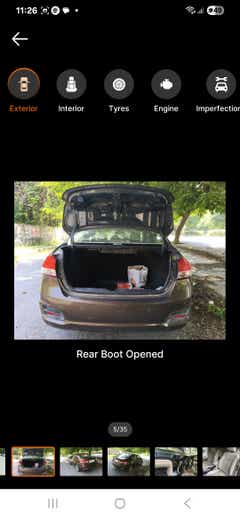 rear boot open view of a Maruti Suzuki Ciaz
