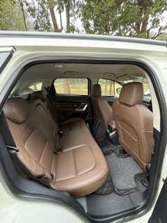 Rear seat view of a Tata Harrier