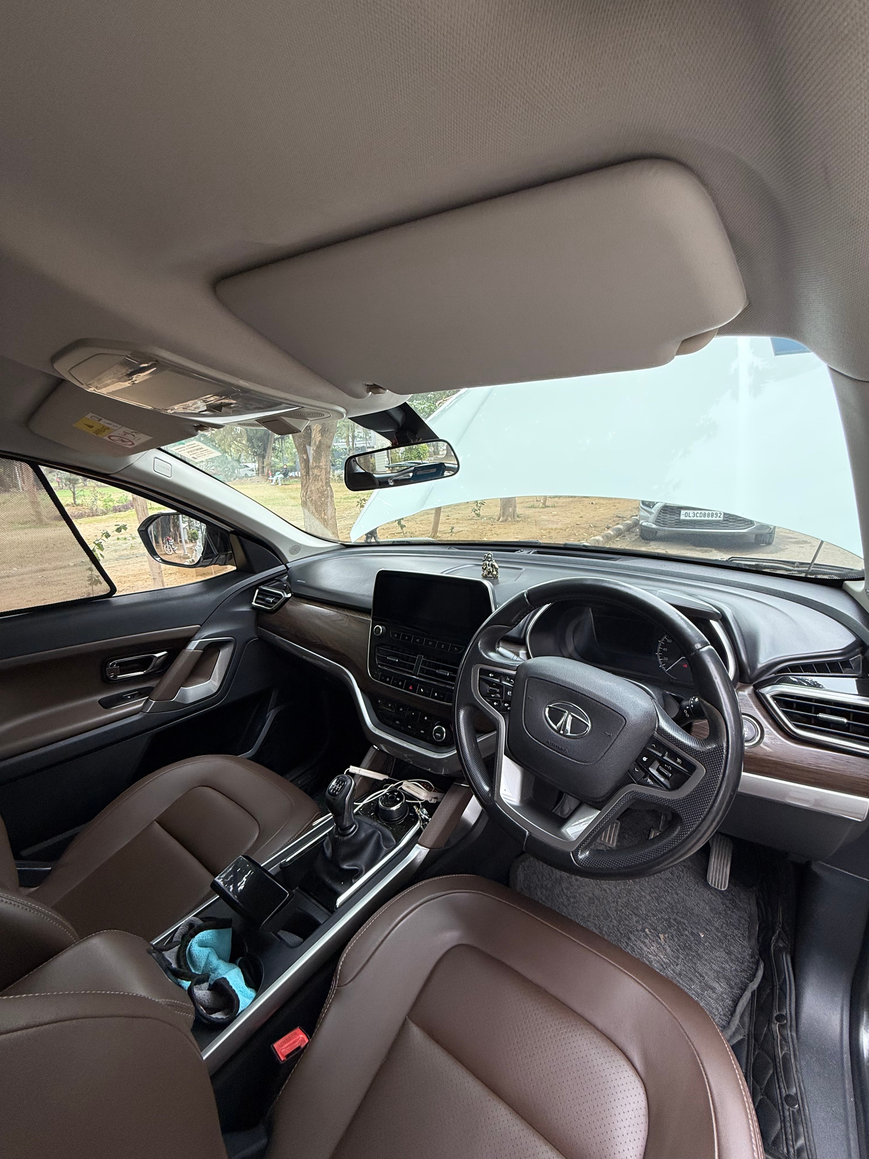 Interior dashboard of a Tata Harrier