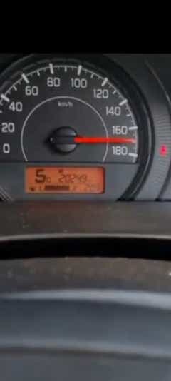 instrument cluster and speedometer of a Maruti Suzuki Wagon R