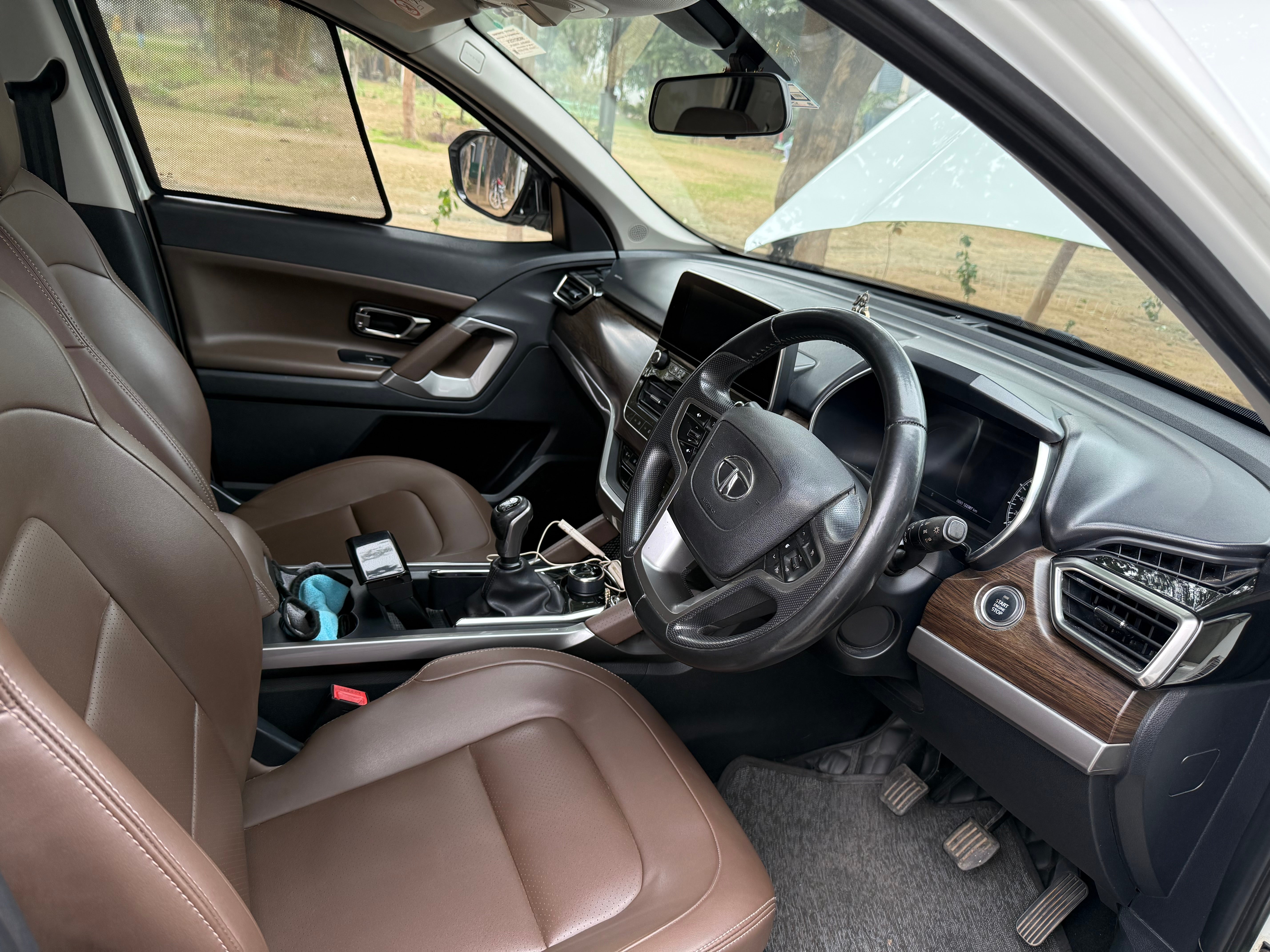 Interior dashboard of a Tata Harrier