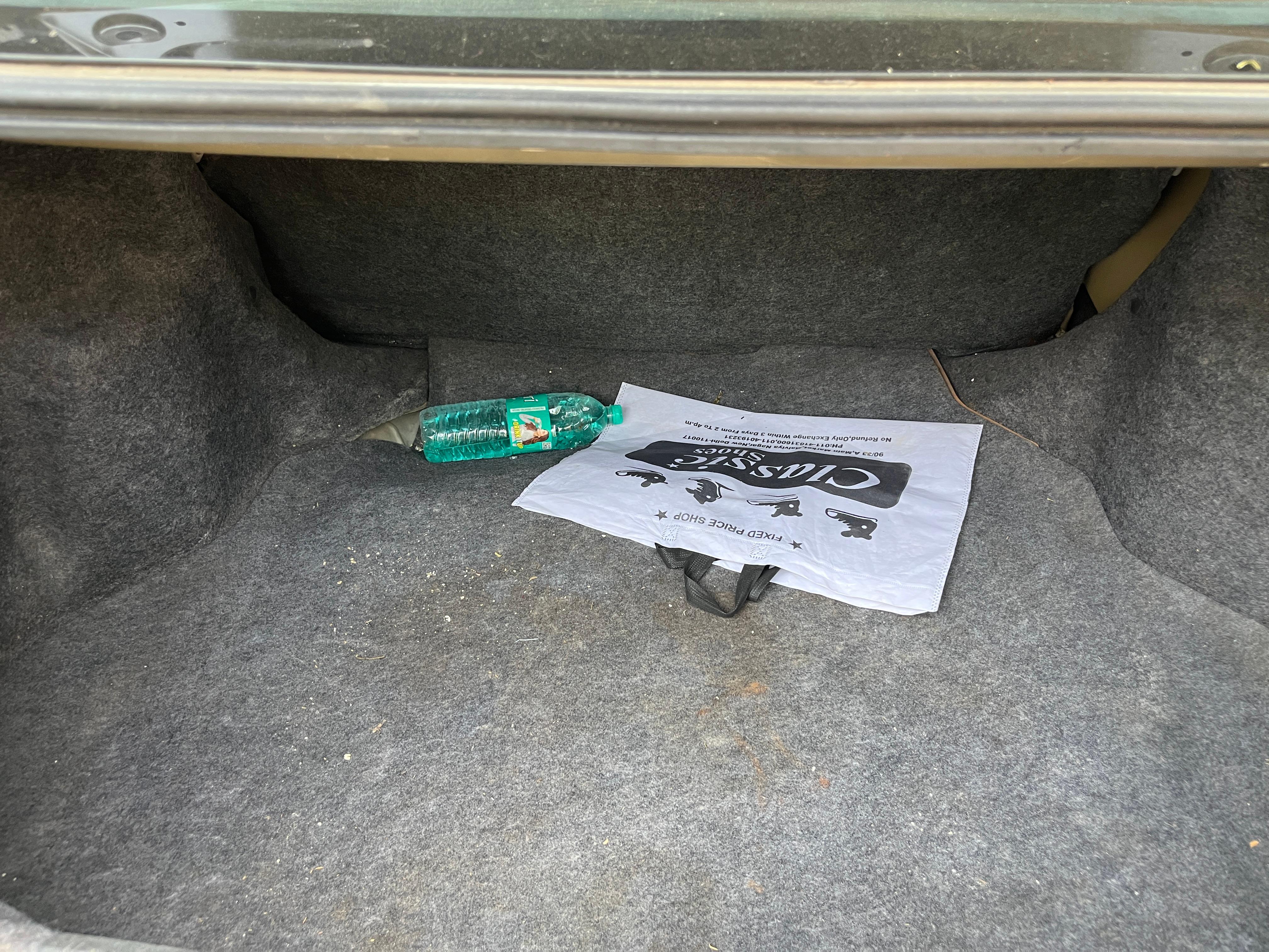Boot space of a Honda City