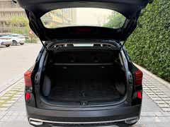Boot space view of a Aurora Black Pearl Kia Seltos