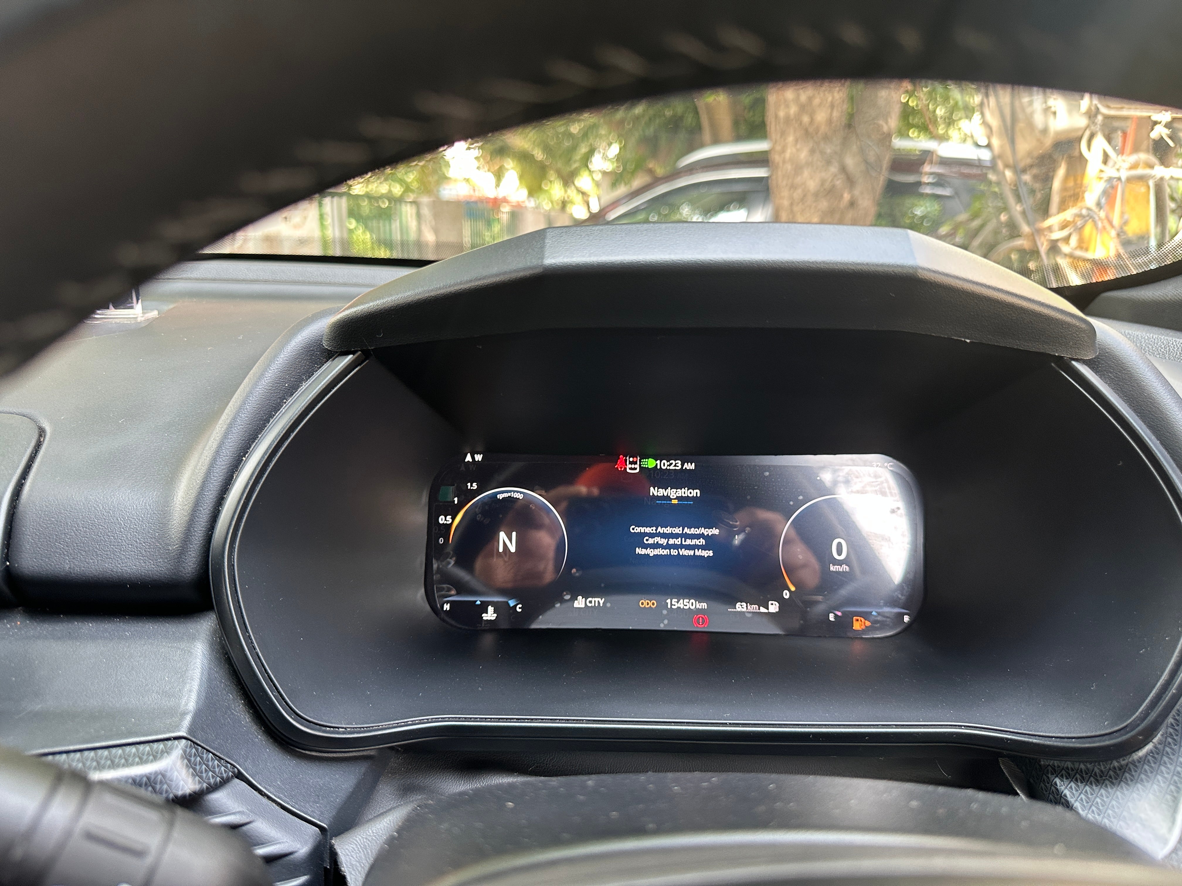 Instrument cluster of a Tata Harrier