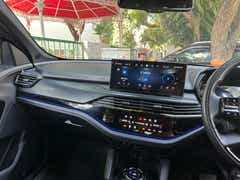 Interior dashboard view of a Tata Harrier