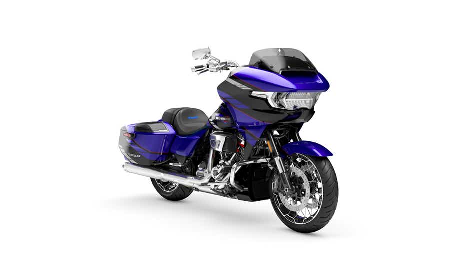Front three-quarter view of Harley-Davidson CVO Road Glide