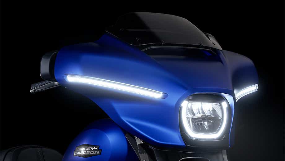 Front fairing view of Harley-Davidson CVO Street Glide