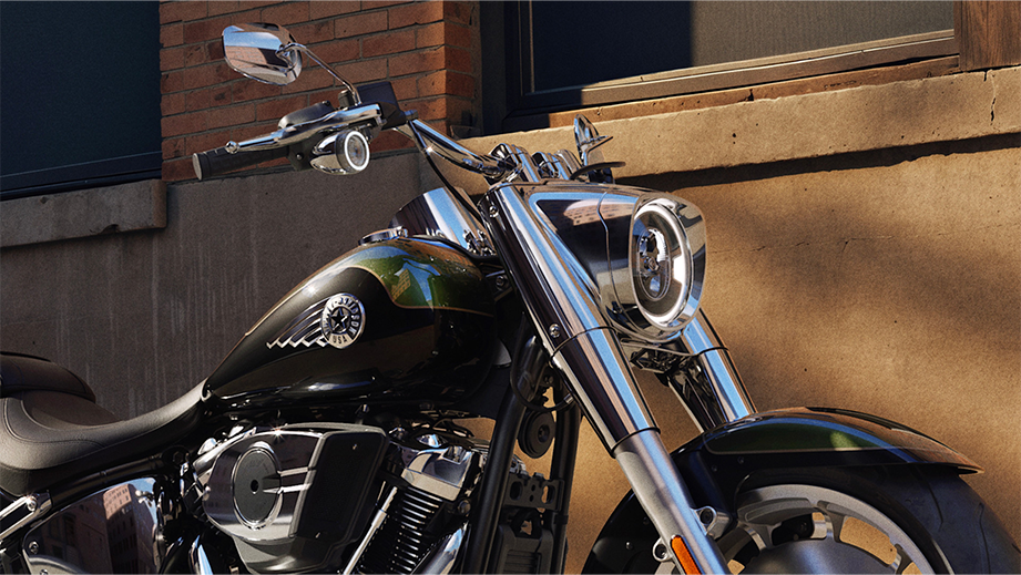 Front view of Harley-Davidson Fat Boy 2026