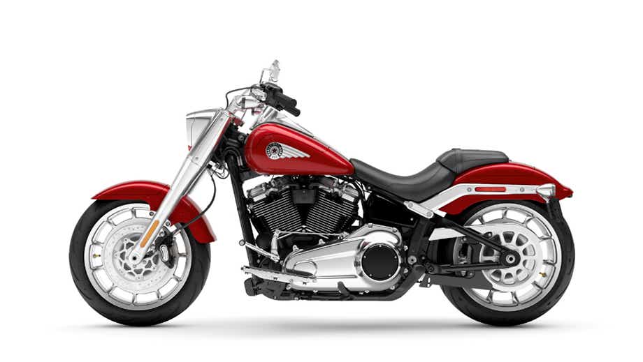 Side view of Harley-Davidson Fat Boy 2026