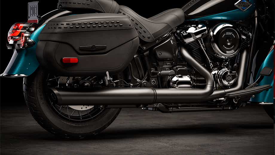 Rear-side view of Harley-Davidson Heritage Classic