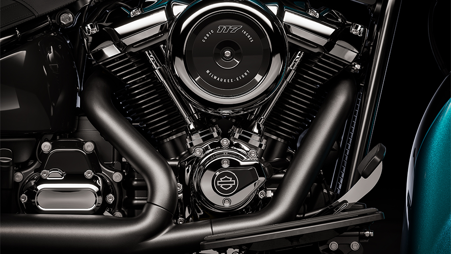 Engine close-up of Harley-Davidson Heritage Classic