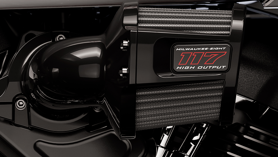 Engine of Harley-Davidson Low Rider ST