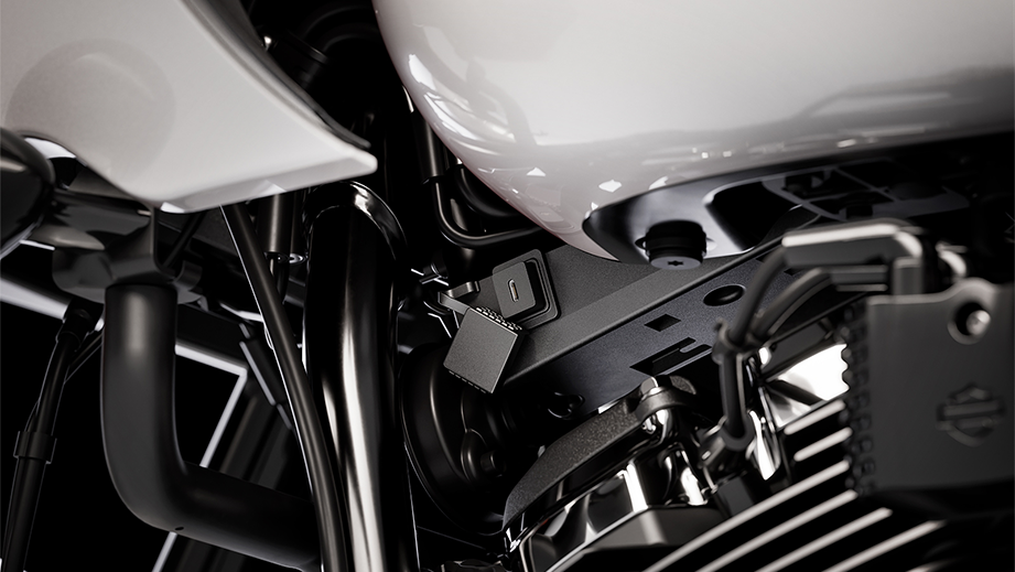 Close-up of Harley-Davidson Low Rider ST