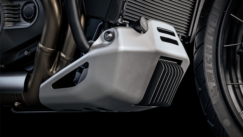 Engine guard close-up of a Harley-Davidson Pan America 1250 Special