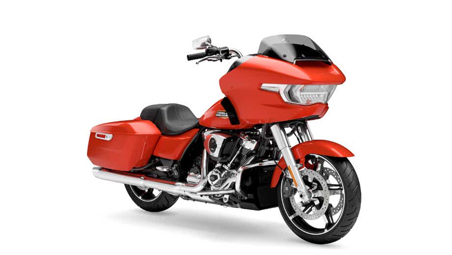 Front three-quarter view of Harley-Davidson Road Glide