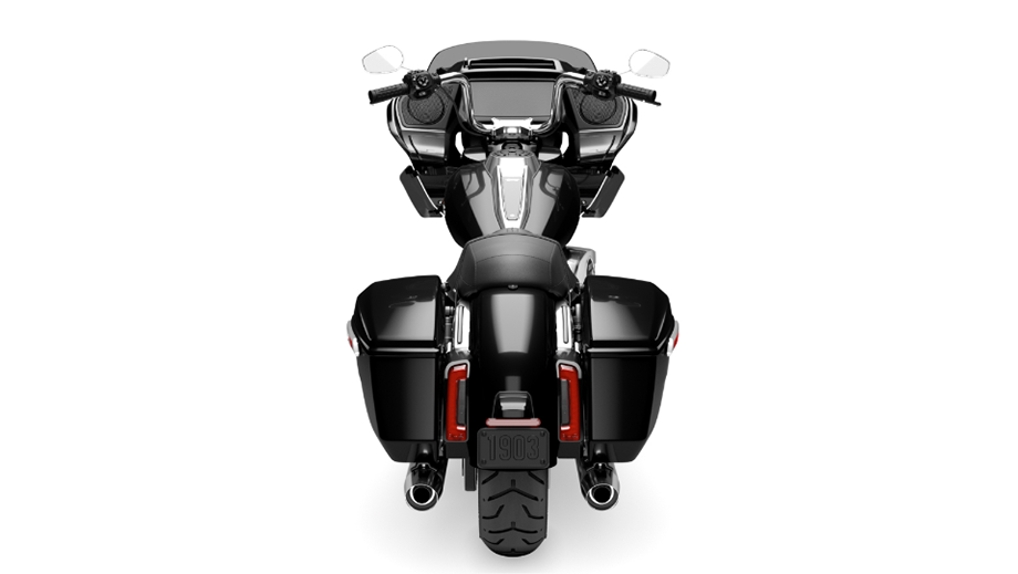 Rear view of Harley-Davidson Road Glide