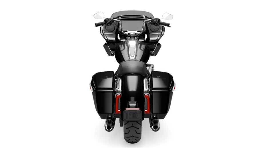 Rear view of Harley-Davidson Road Glide