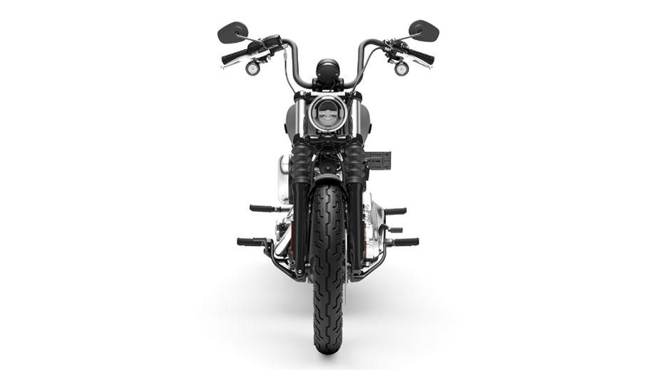 Front view of a Harley-Davidson Street Bob