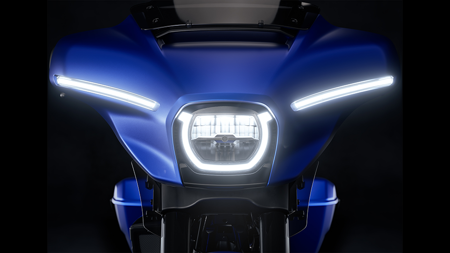 Front view of a Harley-Davidson Street Glide