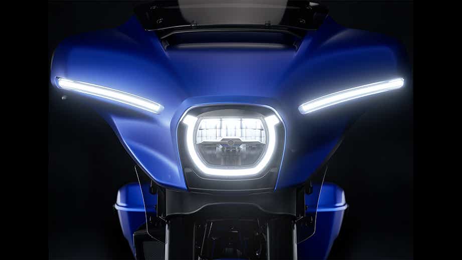 Front view of a Harley-Davidson Street Glide