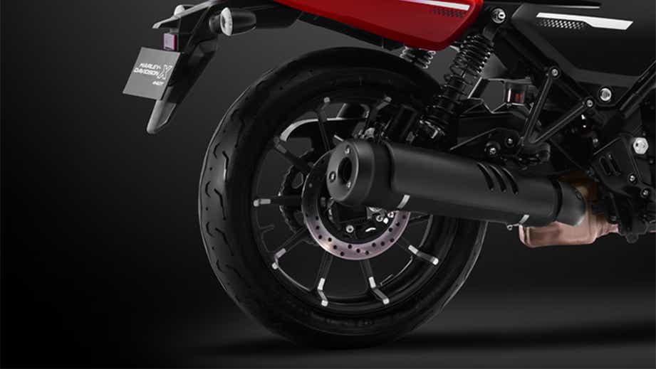 Rear wheel of Harley-Davidson x440 T