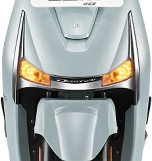 Front view of a Aqua Grey Hero Destini 110