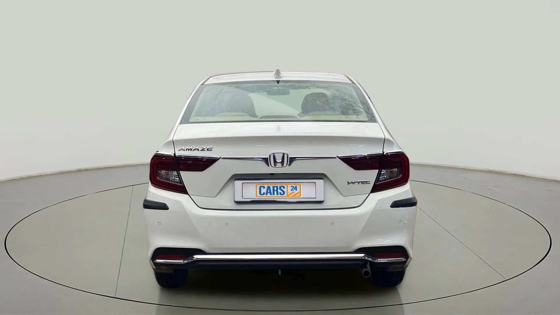 Rear view of a Honda Amaze