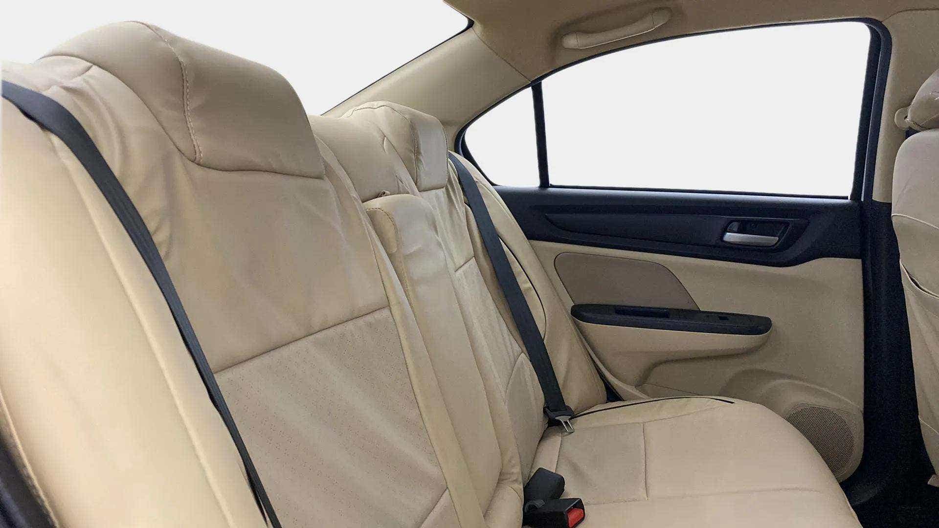 Rear seat view of a Honda Amaze