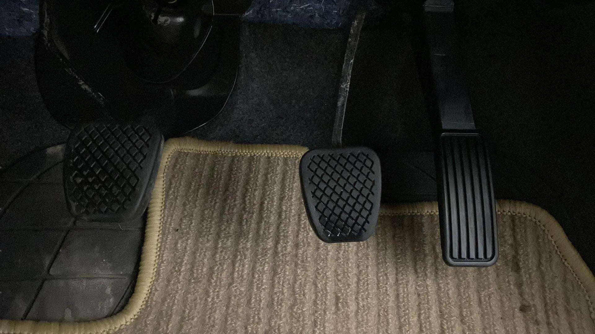 Foot pedals area of a Honda Amaze