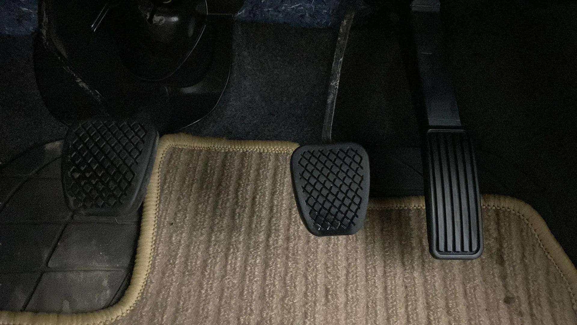 Foot pedals area of a Honda Amaze