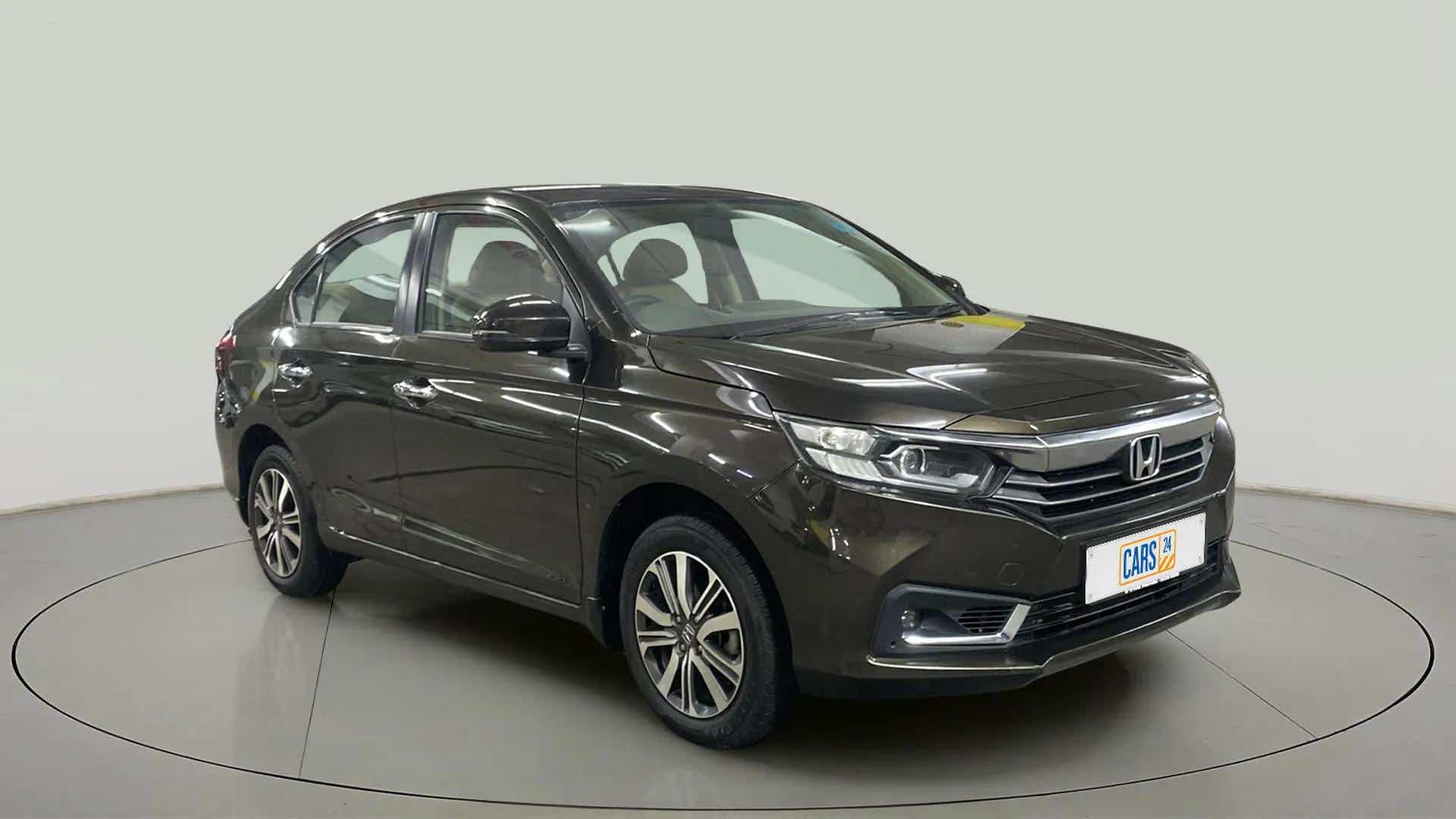 Front three-quarter view of a Honda Amaze