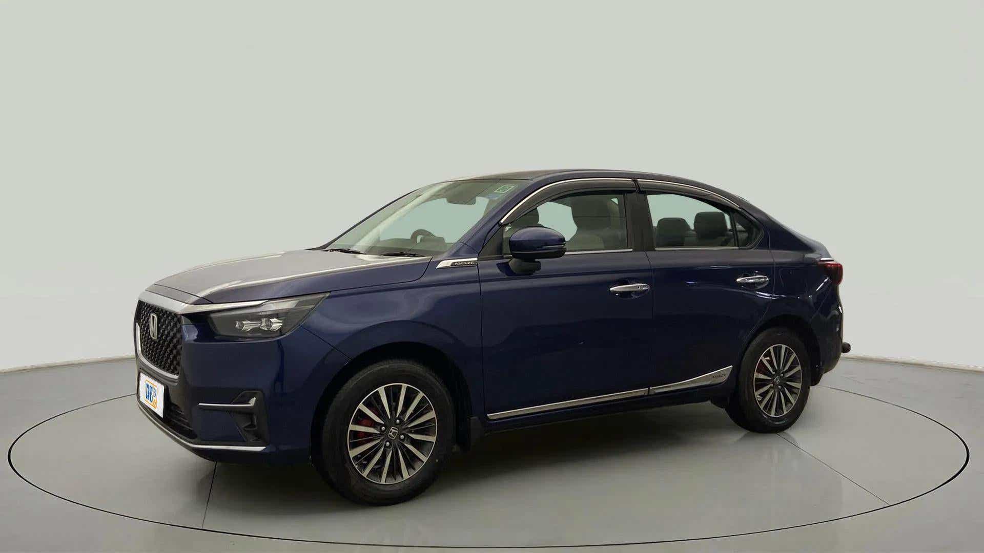 Front three-quarter view of a Honda Amaze