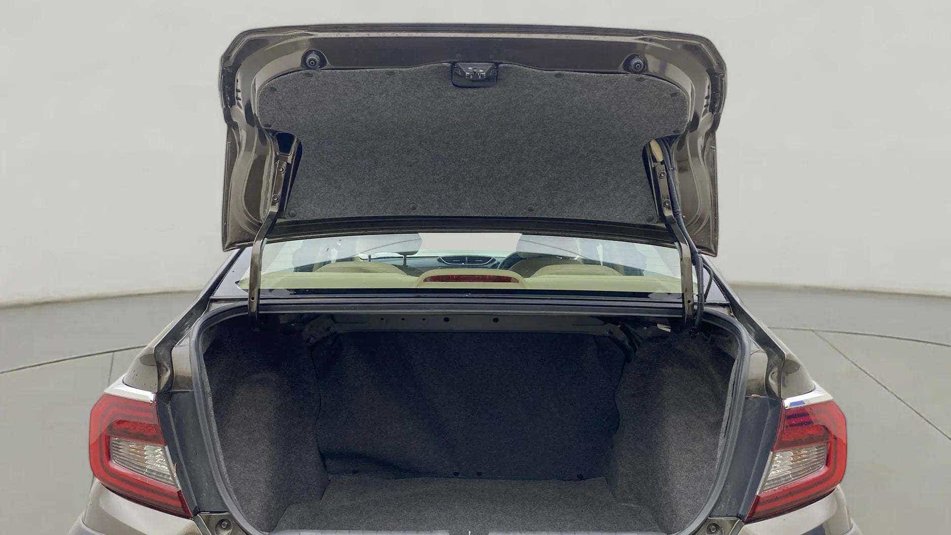 Open boot view of a Honda Amaze