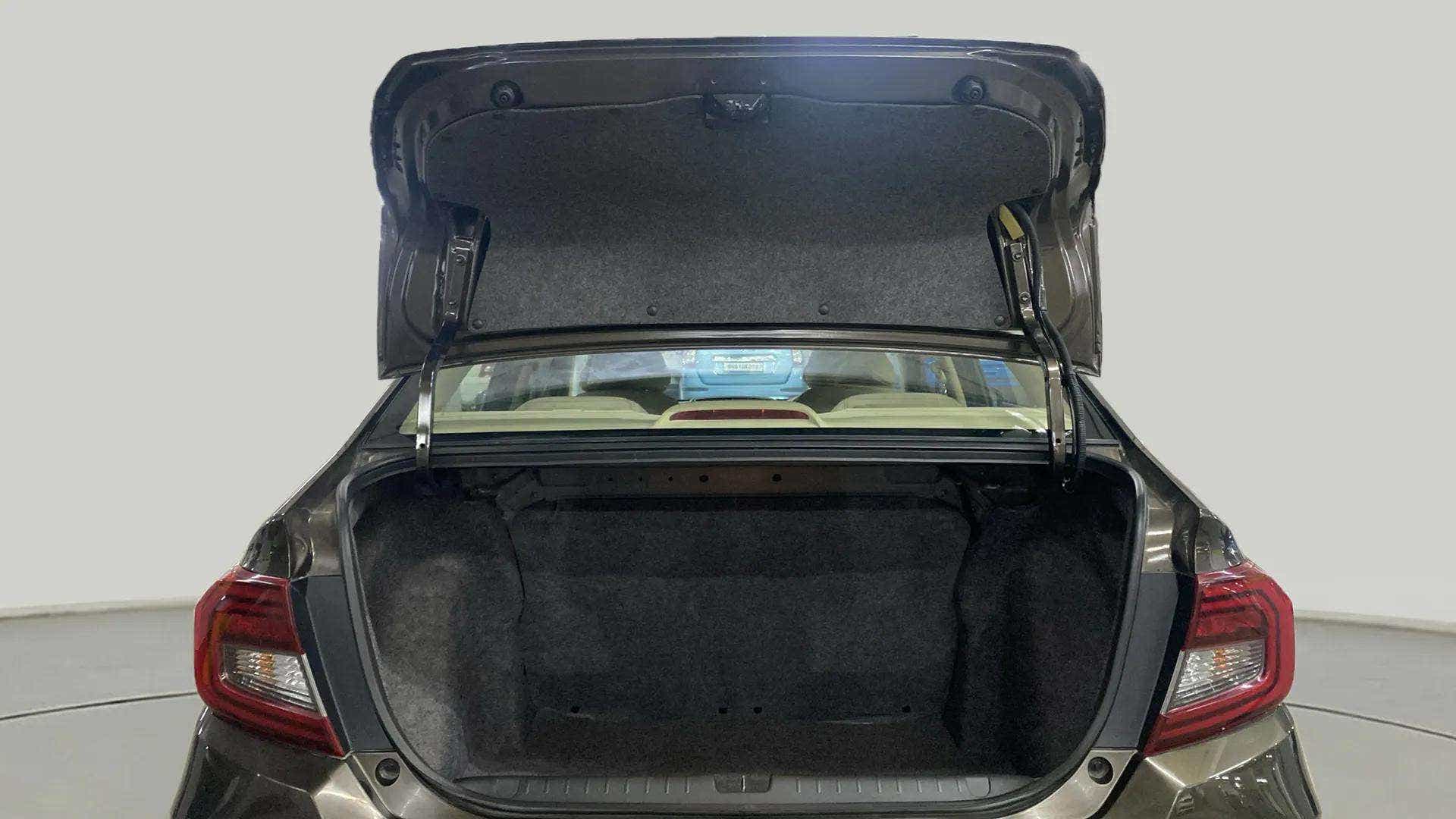 Open trunk view of a Honda Amaze