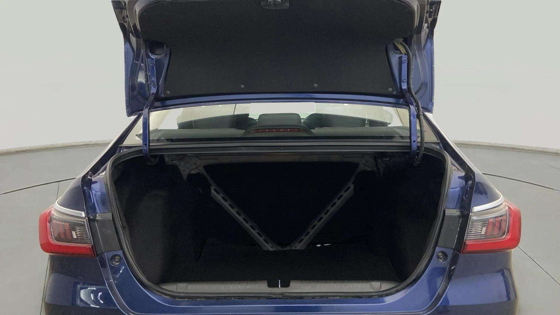 Open trunk view of a Honda Amaze