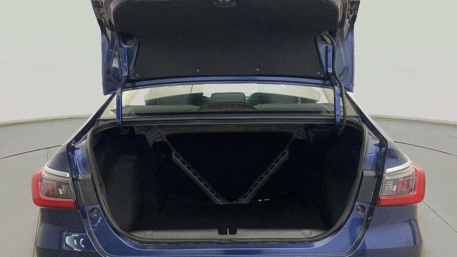 Open trunk view of a Honda Amaze