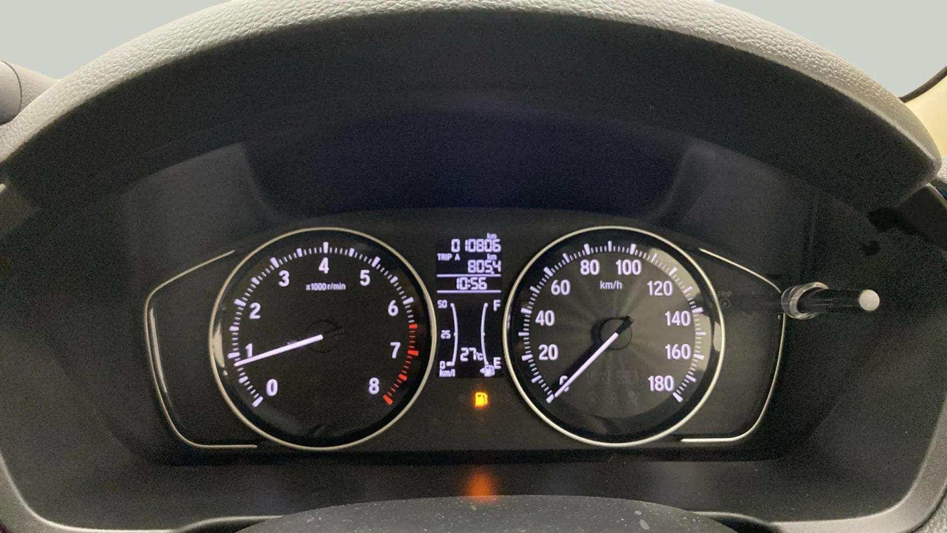 Instrument cluster of a Honda Amaze
