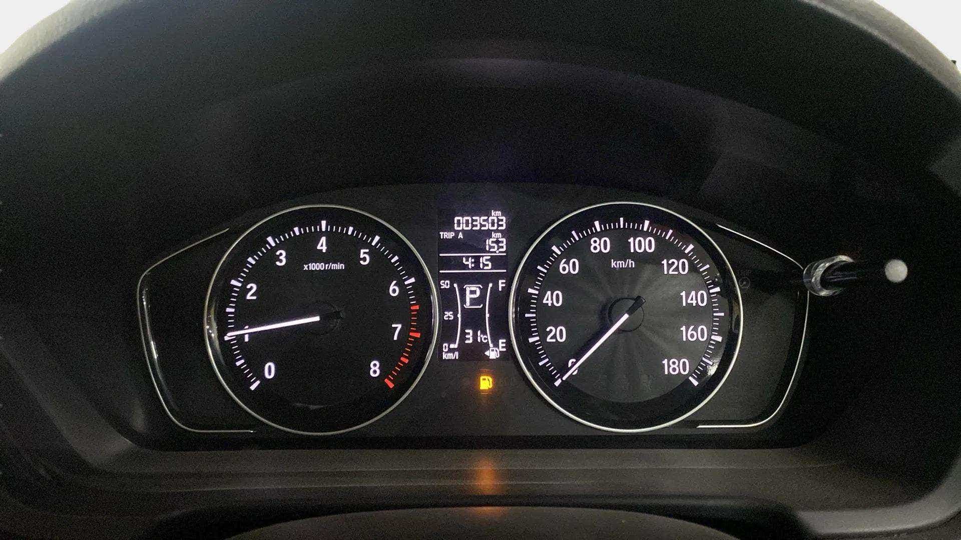 Instrument cluster of a Honda Amaze