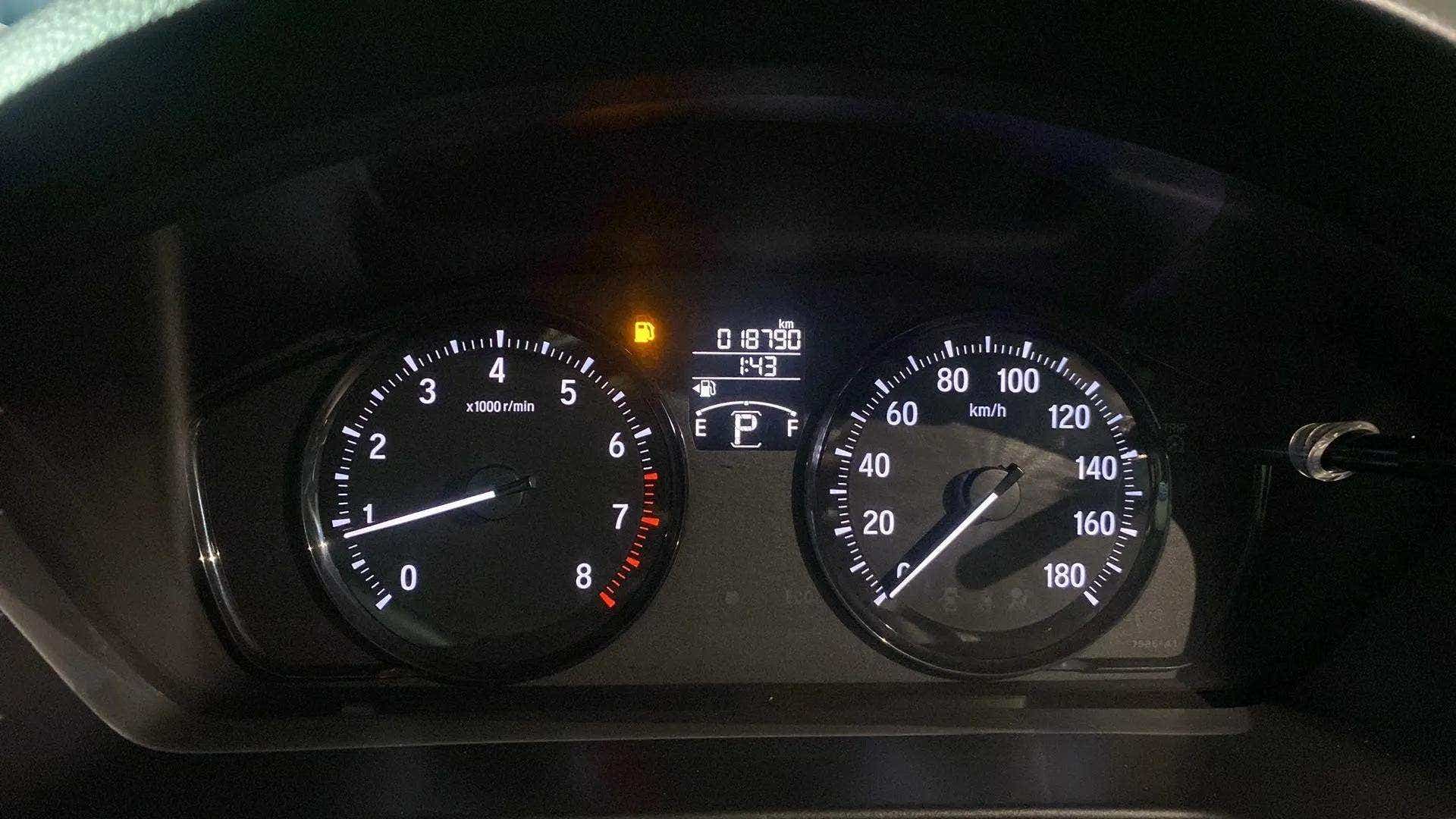 Instrument cluster of a Honda Amaze