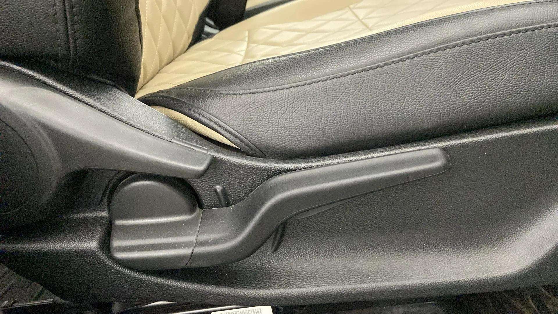 Side seat adjuster and upholstery of a Honda Amaze