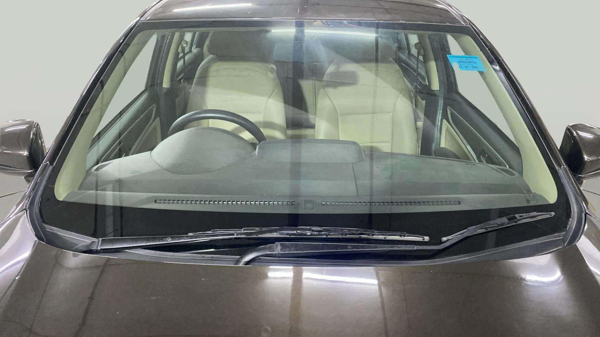 Front windshield view of a Honda Amaze