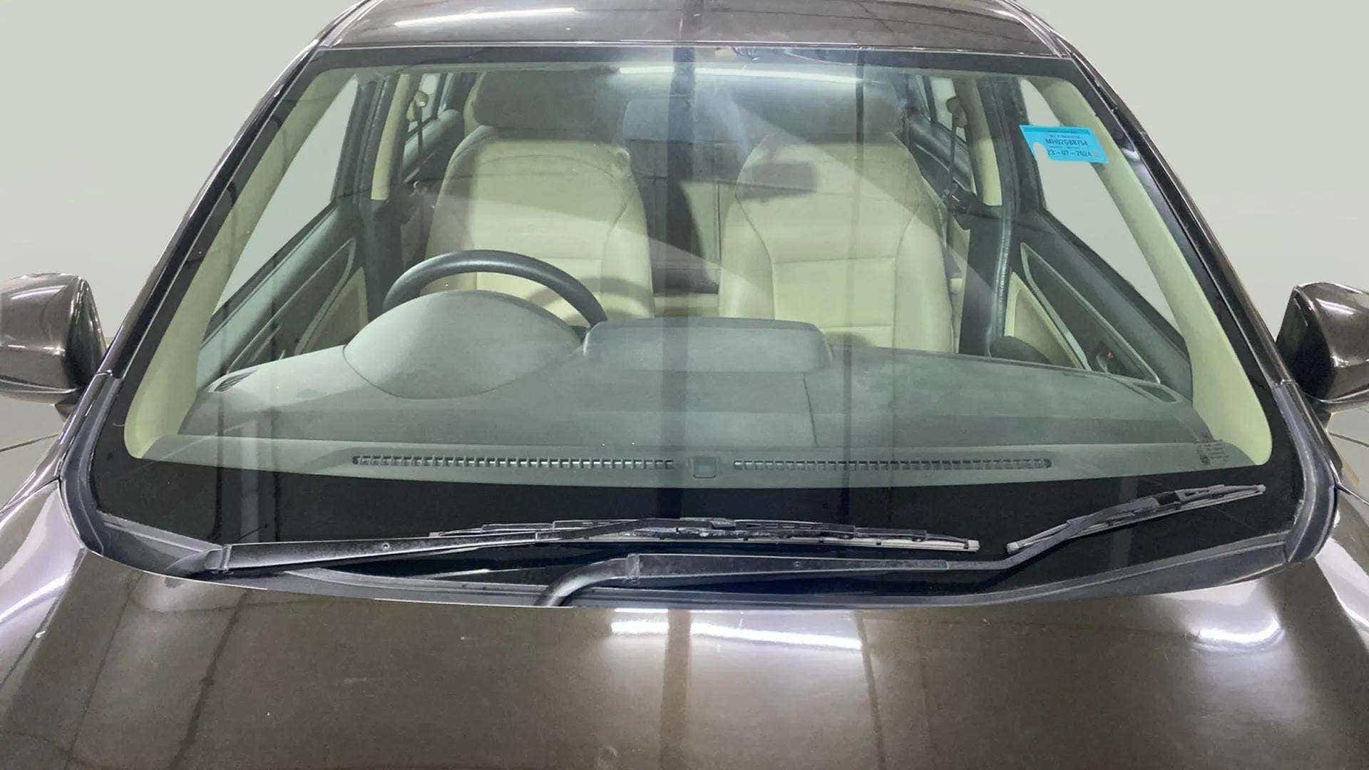 Front windshield view of a Honda Amaze