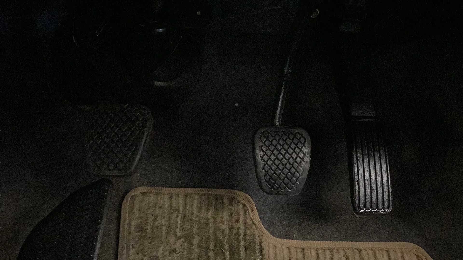 Foot pedals area of a Honda Amaze