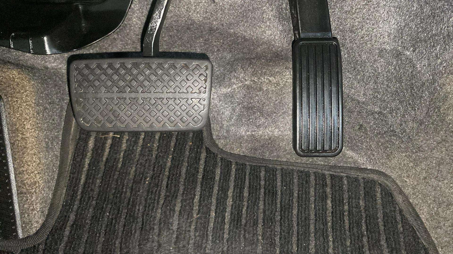 Foot pedals of a Honda Amaze