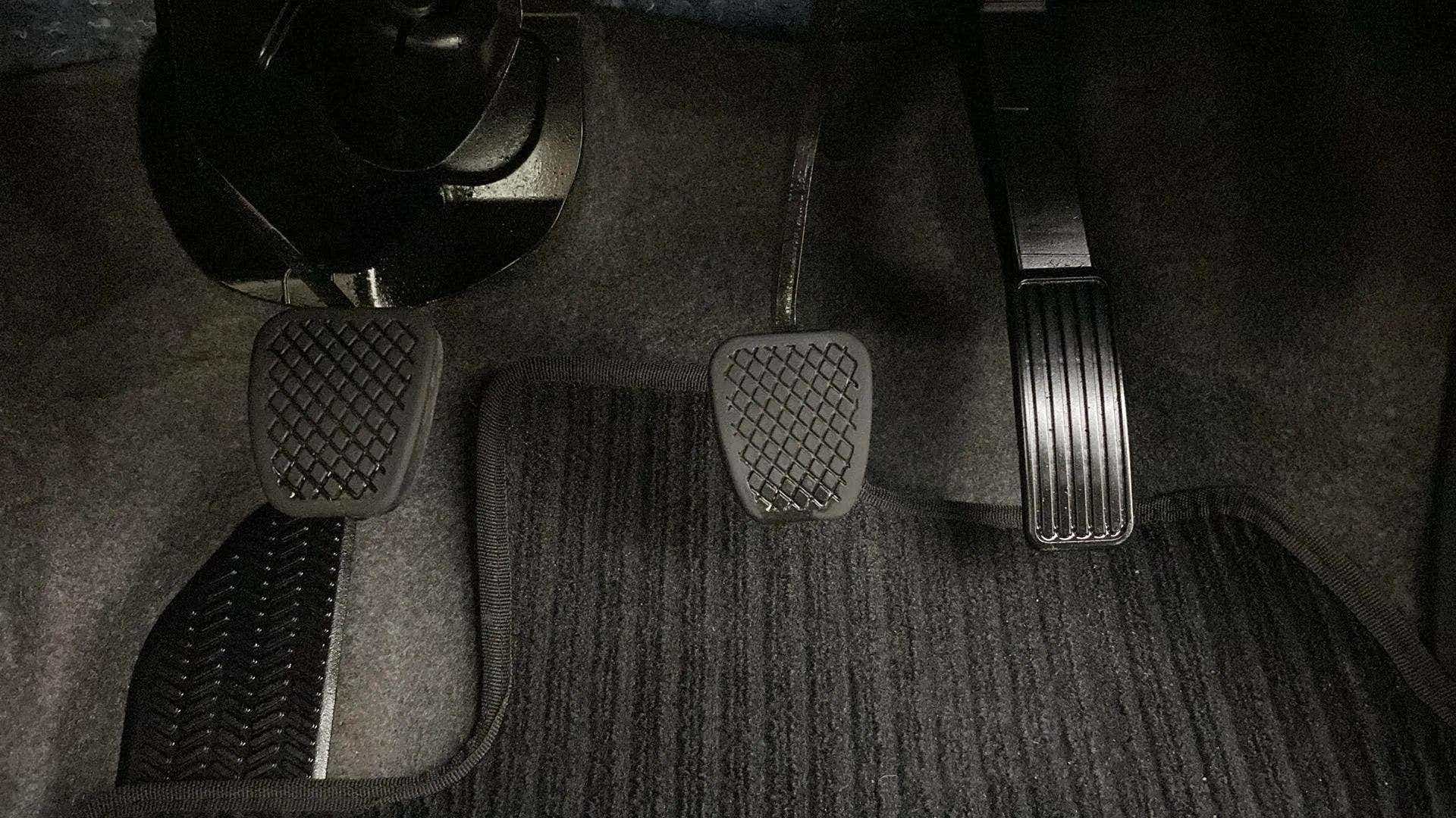 Pedals area of a Honda Amaze