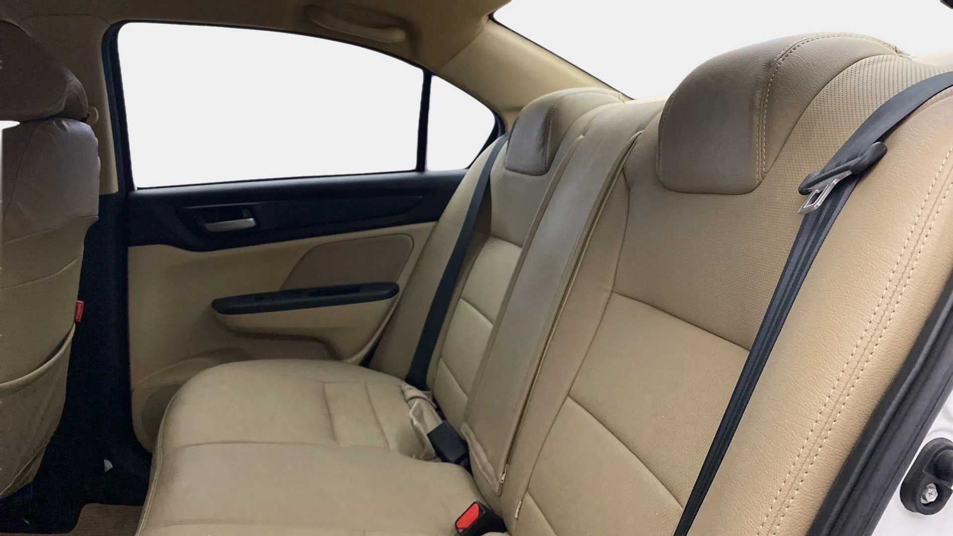 Rear seat interior of a Honda Amaze