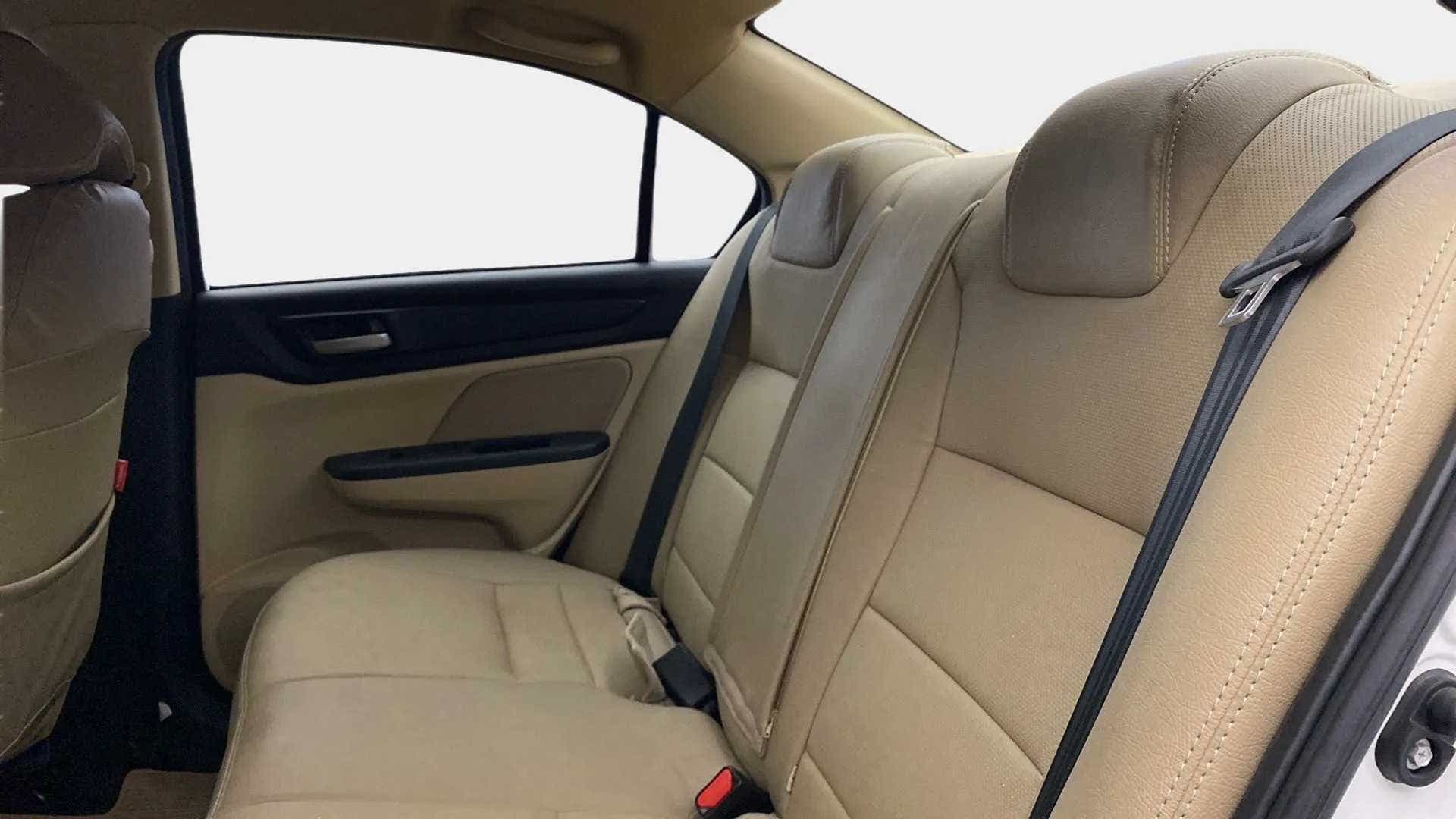 Rear seat interior of a Honda Amaze